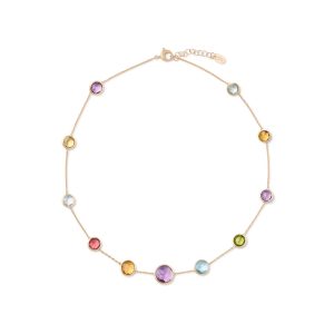Jaipur color collana multicolore con catena regolabile