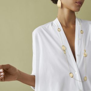 Lunaria orecchini chandelier, modello grande