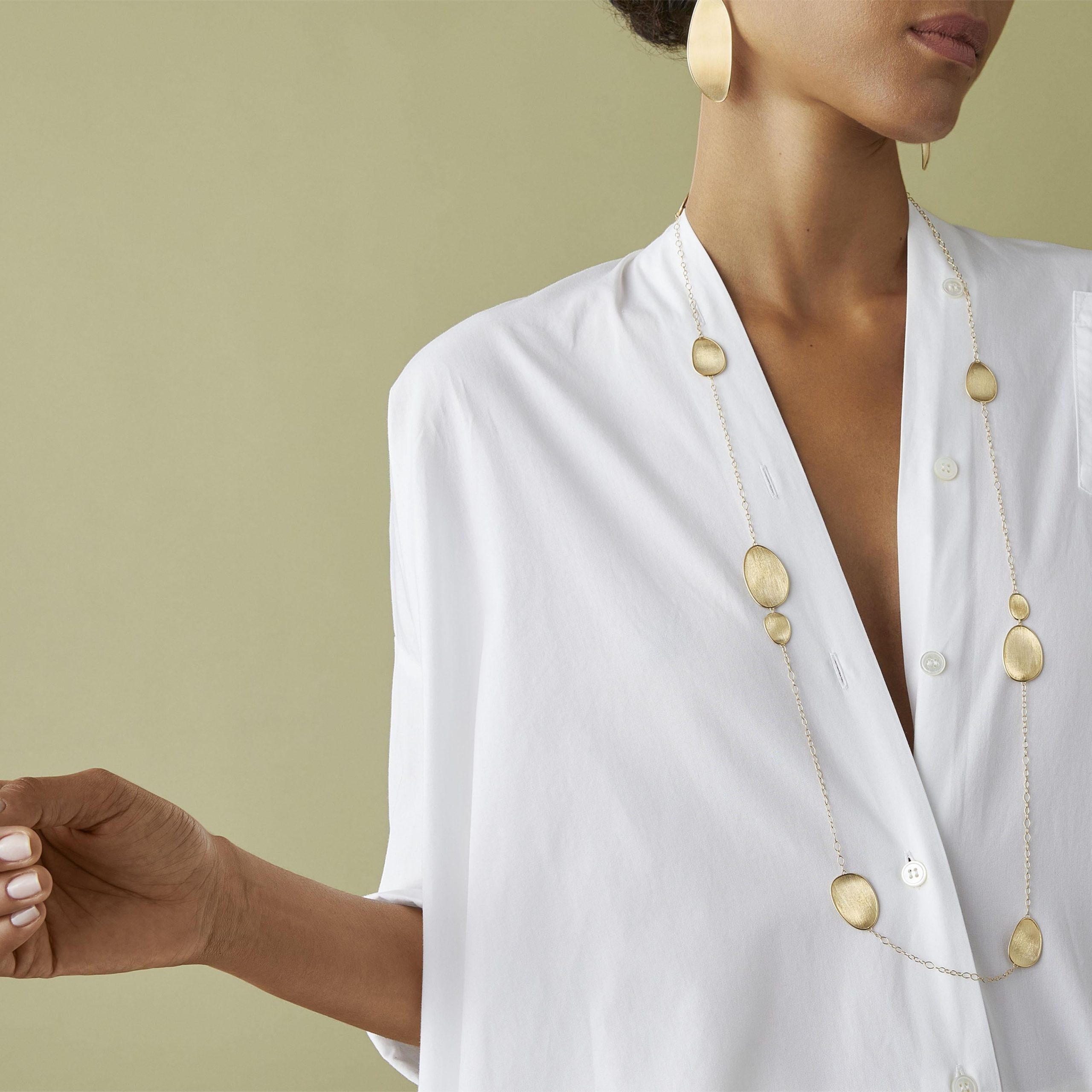 Lunaria orecchini chandelier, modello grande