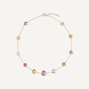 Jaipur color collana multicolore con catena regolabile