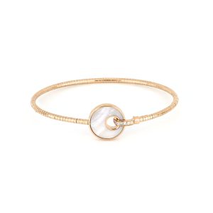 Bracciale rigido Giove madreperla e diamanti