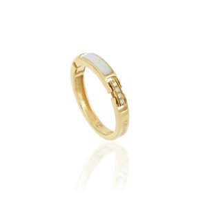 Anello Unica madreperla e diamanti