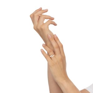 Anello Unica Contrarié madreperla e diamanti