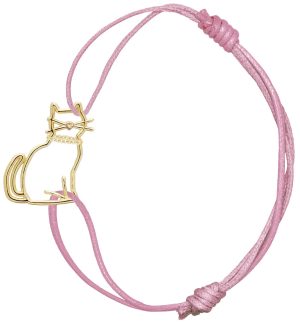 Miau zafiro rosa bracciale corda