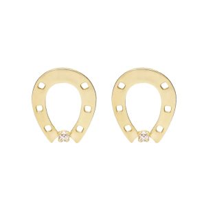 Horseshoe brillante orecchini