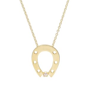 Horseshoe brillante collana
