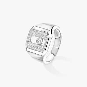 Anello Chevalier Move Joaillerie con pavé