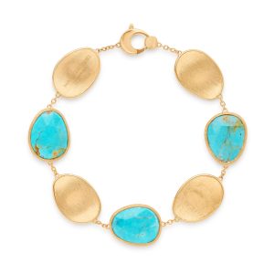 Oro giallo 18 carati con turchese