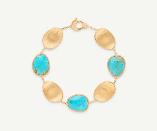 Oro giallo 18 carati con turchese