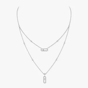 Collier 2 Rangs Pavé Move Uno