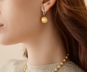 Africa orecchini pendenti con clip diamantata