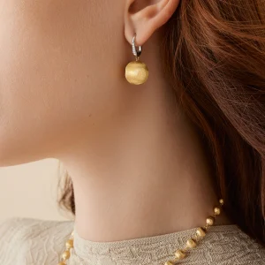 Africa orecchini pendenti con clip diamantata