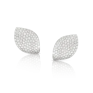 Orecchini Aleluiá Foglia Oro Bianco