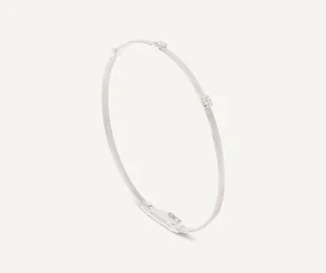 Bracciale slim Masai con triplo pavè diamantato