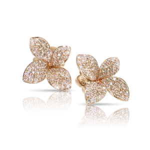 Orecchini Foglia Oro Rosa Petit Garden