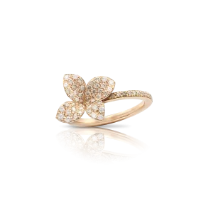 Anello a Quattro Foglie Oro Rosa Petit Garden