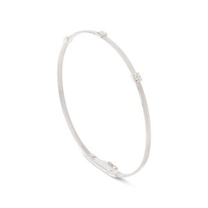 Bracciale slim Masai con triplo pavè diamantato