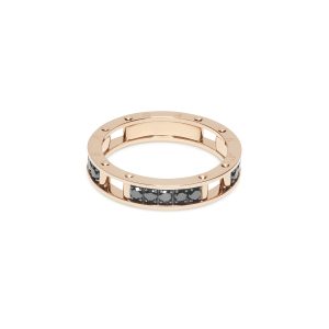 Anello oro rosa e diamanti