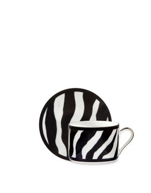 Tazza tè con piattino in porcellana fine