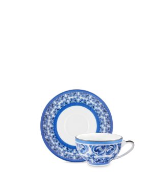 Tazza caffè con piattino in porcellana fine