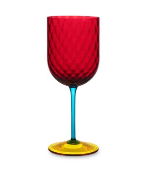 Bicchiere vino rosso in vetro di Murano