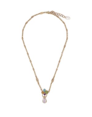 Pendente Rainbow oro giallo 18 carati e gemme multicolore