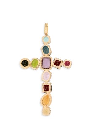 Charm Rainbow oro giallo 18 carati e gemme multicolore