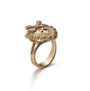 Anello Devotion oro giallo 18 carati e diamanti
