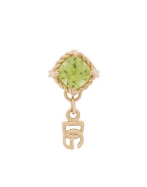 Orecchino singolo Rainbow oro giallo 18 carati e peridoto
